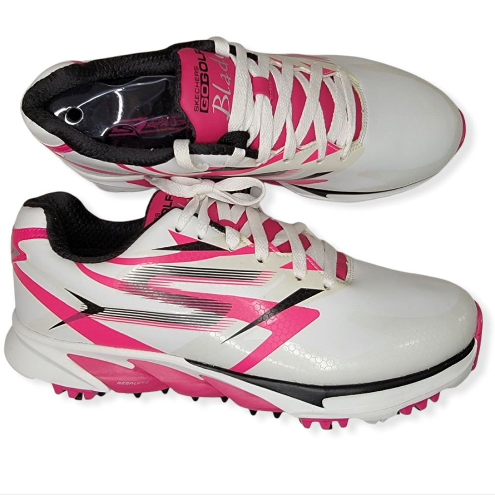 Skechers Women’s GO GOLF Blade Soft Spikes Pink White Size 8